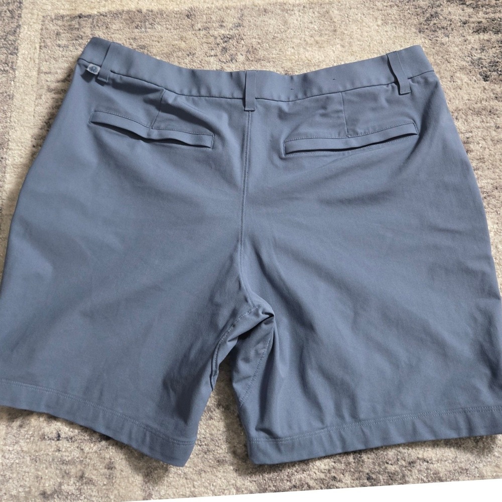 Lululemon M Slate Blue Performance Shorts 38" Waist 6.5" Inseam Athletic Golf - Picture 6 of 13